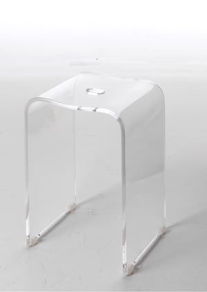 Luca Varess Coco Duschhocker, transparent