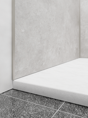 Linie set de profil d'angle et profil latéral pour revêtement mural de douche