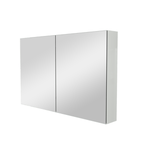 Storke Reflecta Spiegelschrank Bad: 120 x 75 cm, Weiß Glänzend