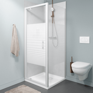 SanyOne Anton Eckdusche mit Drehtür