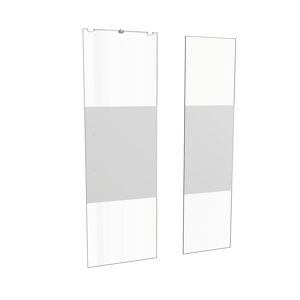 Balmani Senses Design panneau en verre pour porte de douche coulissante