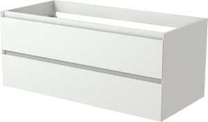 Balmani Mitra zwevende wastafelonderkast 120 x 55 cm mat wit 2 lades