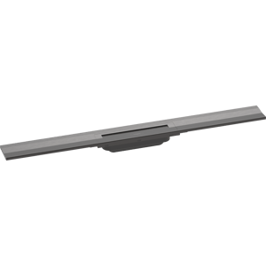 Hansgrohe RainDrain Flex caniveau de douche découpable montage mural 80cm Brushed Black Chrome