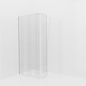 Balmani Modular douche à l'italienne avec paroi latérale fixe: 100 x 200 cm, Mikado, Profil Chrome brillant