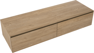 Balmani Mitra Elements zwevende wastafelonderkast 150 x 50 cm natuur eik 2 lades