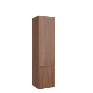 Balmani Lucida zwevende badkamerkast rechts amerikaans notenhout 45 x 35 x 169 cm