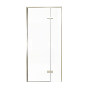 Balmani Senses Design douche draaideur rechts 100 cm x 210 cm Helder glas, Brushed CoolMetal profielen