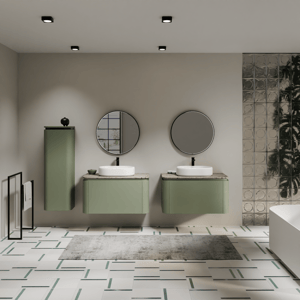 Balmani Moon badkamermeubel met Moon wastafelblad voor waskom(men)