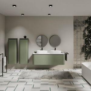 Balmani Moon badkamermeubel met Moon wastafelblad voor waskom(men)