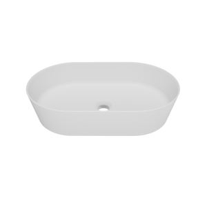 Storke Cona vasque à poser mat Solid Surface ovale 52 x 32 cm