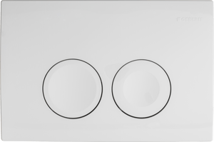 Delta 25 plaque de déclenchement Blanc Brillant pour Geberit Duofix UP100 bâti-support