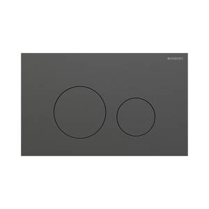 Sigma40 plaque de déclenchement ronde, Brushed Black Chrome pour Sigma UP320 ou UP720 bâti-support