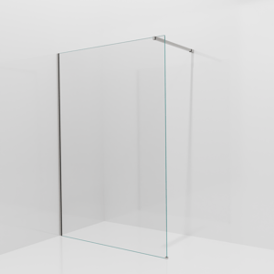 Balmani Modular inloopdouche: 140 x 200 cm, Extra helder glas met coating, Brushed Inox profielen