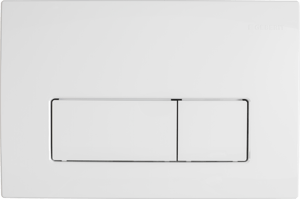 Delta 50 plaque de déclenchement Blanc Brillant pour Geberit Duofix UP100 bâti-support