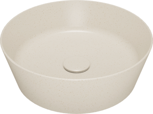 Storke Cona waskom beige granita solid surface rond Ø 36 cm