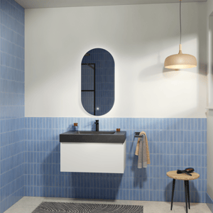 Storke Edge Badmöbel Set mit Scuro High Waschtisch und Badspiegel