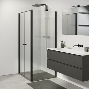 Luca Varess Kuresa douche d'angle avec porte battante