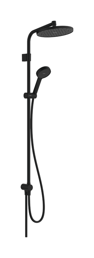 Hansgrohe Activera S 240 opbouw regendoucheset zonder kraan Reno Varia Mat Zwart