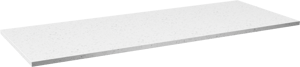 Linie Lado enkel of dubbel wastafelblad witte terrazzo melamine 120 x 46 cm