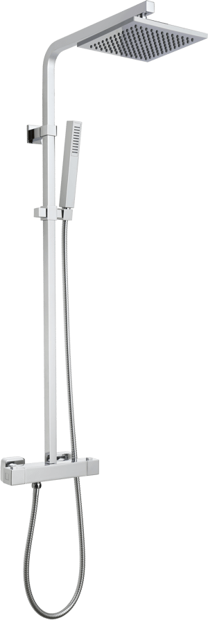 Linie Madagascar 200 colonne de douche de pluie mitigeur thermostatique Chrome Brillant