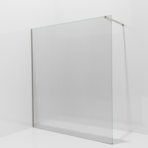 Balmani Modular inloopdouche: 180 x 200 cm, Ribs met coating, Brushed CoolMetal profielen