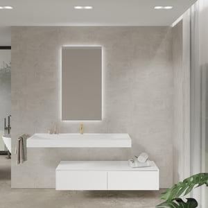 Balmani Mitra Elements Badmöbel Set mit Wave Waschtisch