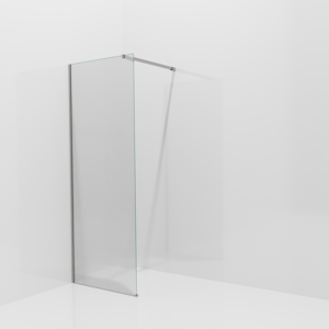 Balmani Modular inloopdouche: 80 x 200 cm, Ribs met coating, Brushed Inox profielen