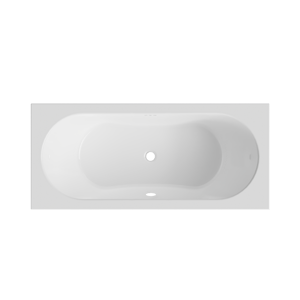 Luca Varess Rosala Whirlpool mit Luftsystem Einbaubadewanne 180 x 80 cm Acryl Weiß Glänzend