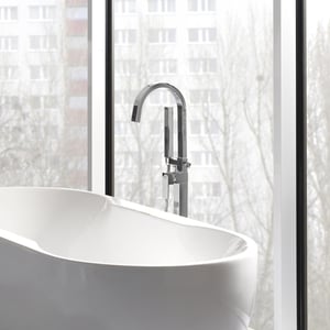 Blaufoss Escape vrijstaande badkraan, inclusief inbouwelement