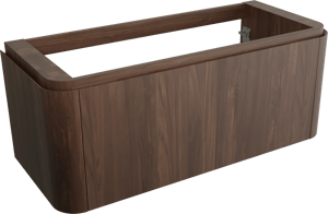 Balmani Moon meuble sous-vasque suspendu 130 x 55 cm noyer Américain 2 tiroirs