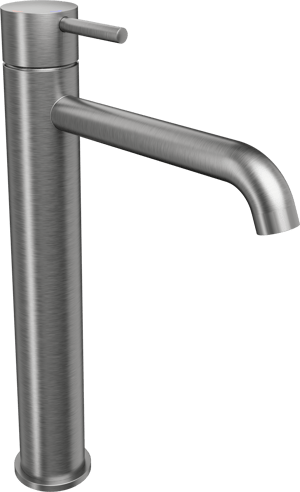 Blaufoss Round 2.0 EcoStart verhoogde wastafelkraan Brushed GunMetal