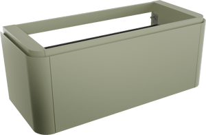 Balmani Moon meuble sous-vasque suspendu 130 x 55 cm vert sauge 2 tiroirs