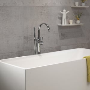 Blaufoss Elipsos Freistehende Badewannen-Armatur, Einbauelement inklusive