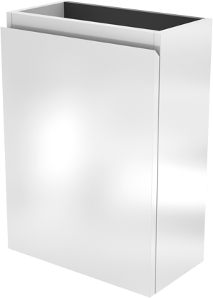 Linie Lado zwevende toiletmeubelkast 40 x 21 cm Glanzend Wit