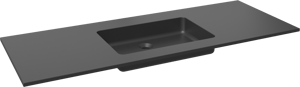 Storke Scuro vasque simple quartz mat 135 x 52 cm