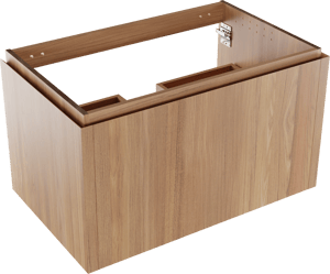 Balmani Eclips meuble sous-vasque suspendu 90 x 55 cm Teck 2 tiroirs