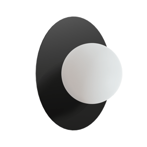 Balmani Pelota Disc small LED Spiegelbeleuchtung: 16 cm, Schwarz