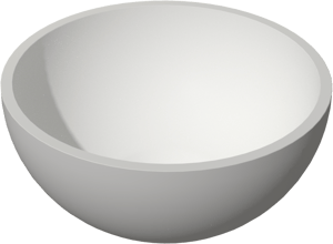 Balmani Jazz XS waskom matte Solid Surface rond Ø 22 cm