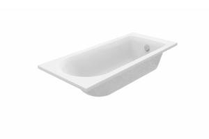 Luca Varess Rosala eenpersoons inbouwbad 160 x 70 cm acryl mat wit