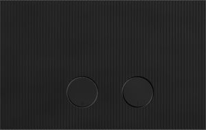 Perola Ribs plaque de déclenchement Noir Mat pour UP320 ou UP720 bâti-support