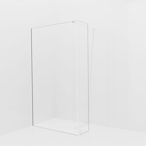 Balmani Modular Walk-In Dusche mit fester Seitenwand: 120 x 200 cm, Klarglas, Profil Chrom glänzend