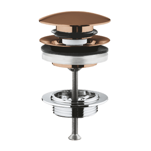 Grohe crepine wastafel afsluitbaar Brushed Warm Sunset