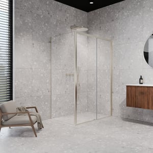 Balmani Senses Design douche en coin avec porte coulissante