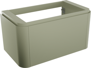 Balmani Moon zwevende wastafelonderkast 100 x 55 cm saliegroen 2 lades