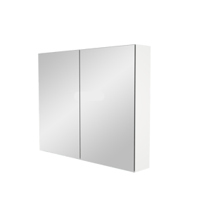 Storke Reflecta Spiegelschrank Bad: 95 x 75 cm, Weiß matt
