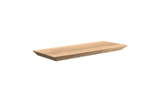 Balmani Mitra étagère murale placage chêne naturel 40 x 16 cm