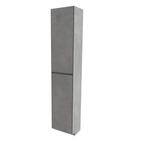 Storke Edge staande badkamerkast links beton donkergrijs 40 x 30 x 200 cm