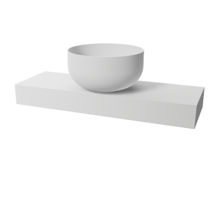 Balmani Nova handenwasser 60 x 20 cm matte Solid Surface