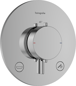 Hansgrohe Ecostat Comfort S Robinet de baignoire encastré 2 fonctions chrome brillant EN1717