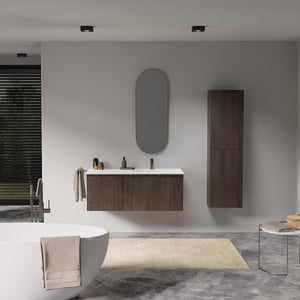 Balmani Forma meuble salle de bains avec lavabo Tablo Oval